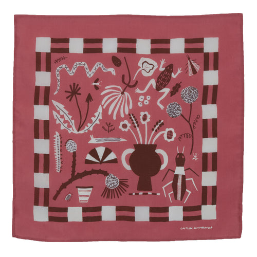 Field Notes Pink Silk Scarf