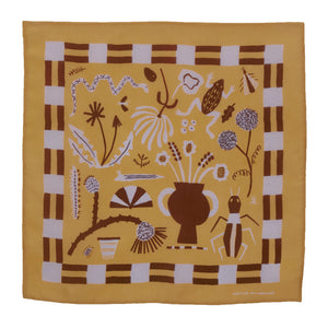 Field Notes Gold Silk Scarf