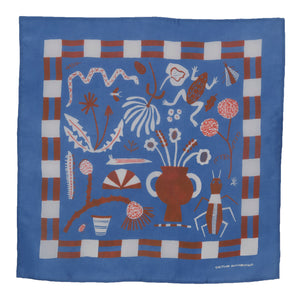 Field Notes Blue Silk Scarf