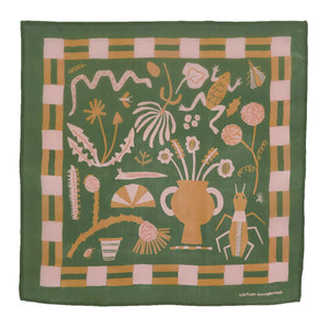 Field Notes Green Silk Scarf