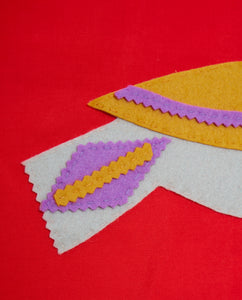 Felt Bird and Flower Banner