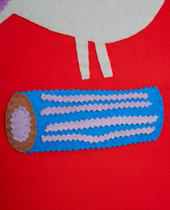 Felt Bird and Flower Banner
