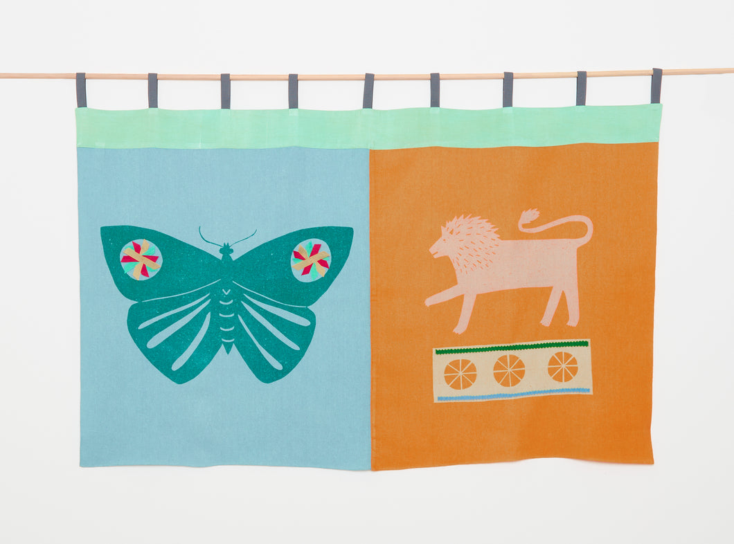 Butterfly and Lion Banner