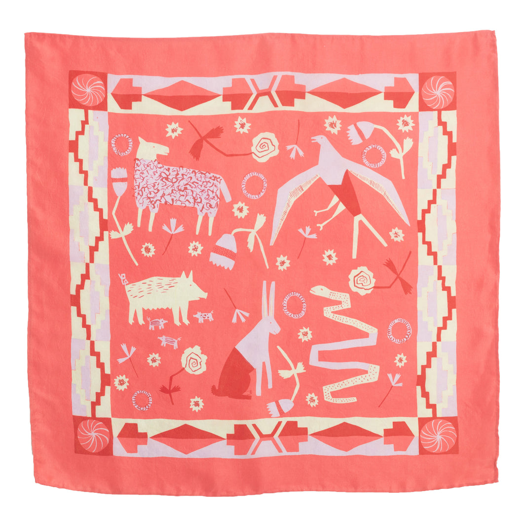 Pink Caucasus Scarf