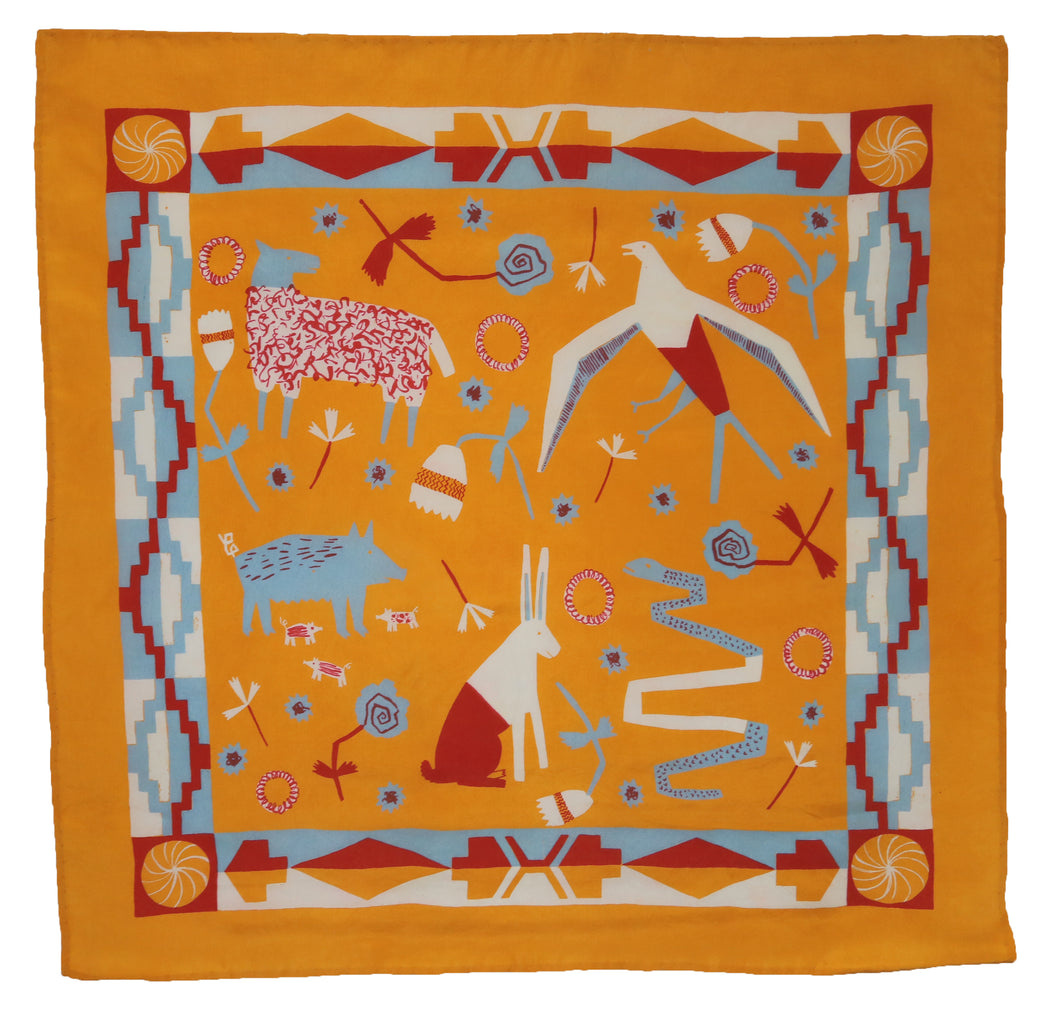 Yellow Caucasus Scarf