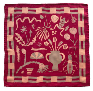 Field Notes Pink Silk Scarf