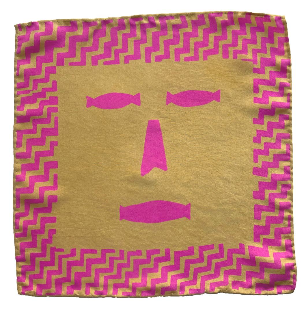 ZigZag Face Silk Flag