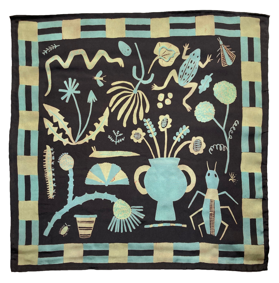 Field Notes Black Silk Scarf