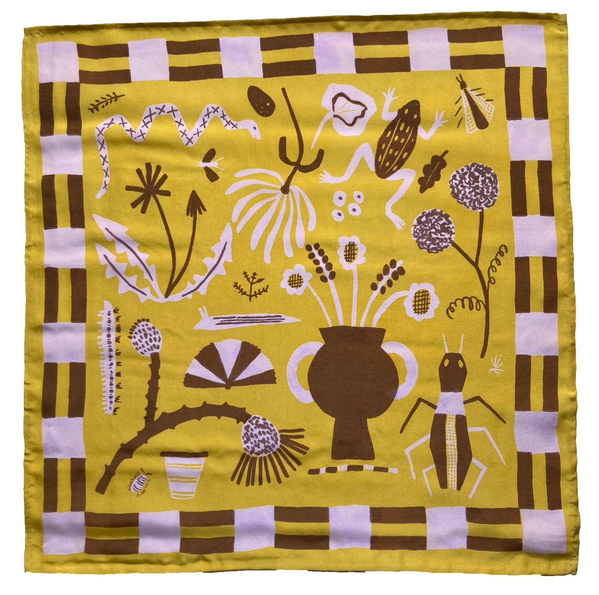 Hield Textiles Field Notes Lime Silk Scarf – Caitlin Hinshelwood Textiles