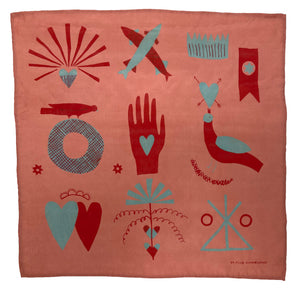 Heart-in-Hand Silk Scarf