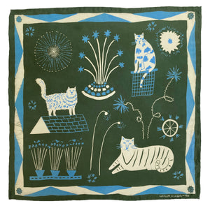 Cat Party Silk Scarf