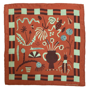 Field Notes Rust Silk Scarf