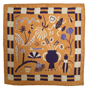 Field Notes Gold Silk Scarf