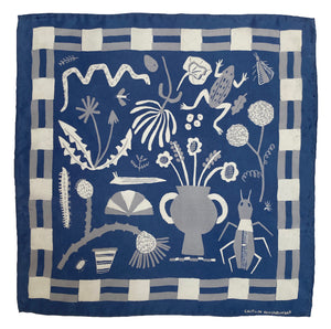 Field Notes Blue Silk Scarf