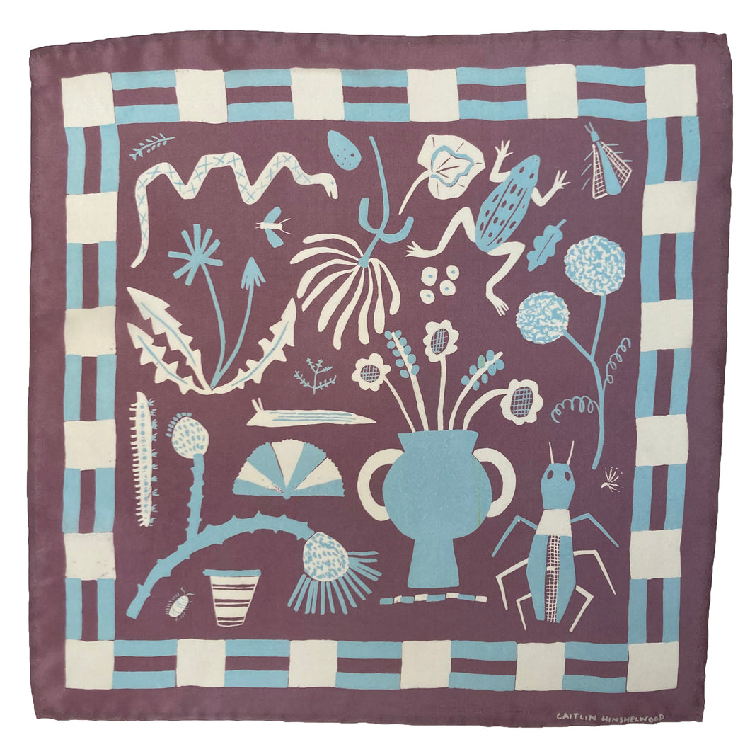 Field Notes Grape Silk Scarf