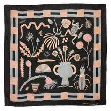 Load image into Gallery viewer, Field Notes Black Silk Scarf