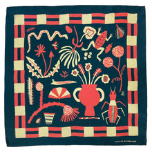 Load image into Gallery viewer, Field Notes Navy Silk Scarf