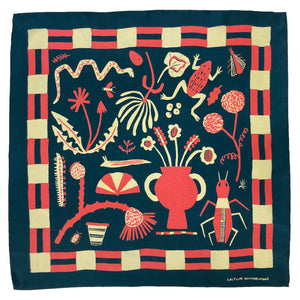 Field Notes Navy Silk Scarf
