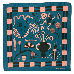 Field Notes Petrol Silk Scarf