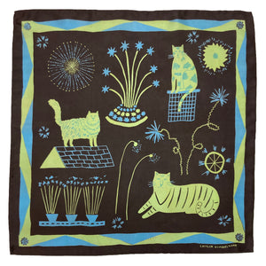 Cat Party Silk Scarf