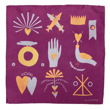 Load image into Gallery viewer, Heart-in-Hand Silk Scarf