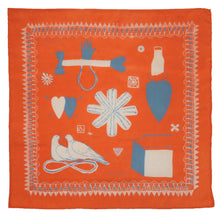 Load image into Gallery viewer, SECONDS Orange Love Token Handkerchief